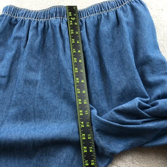 Denim Blue Sleeveless Jumpsuit - Picture 11 of 14